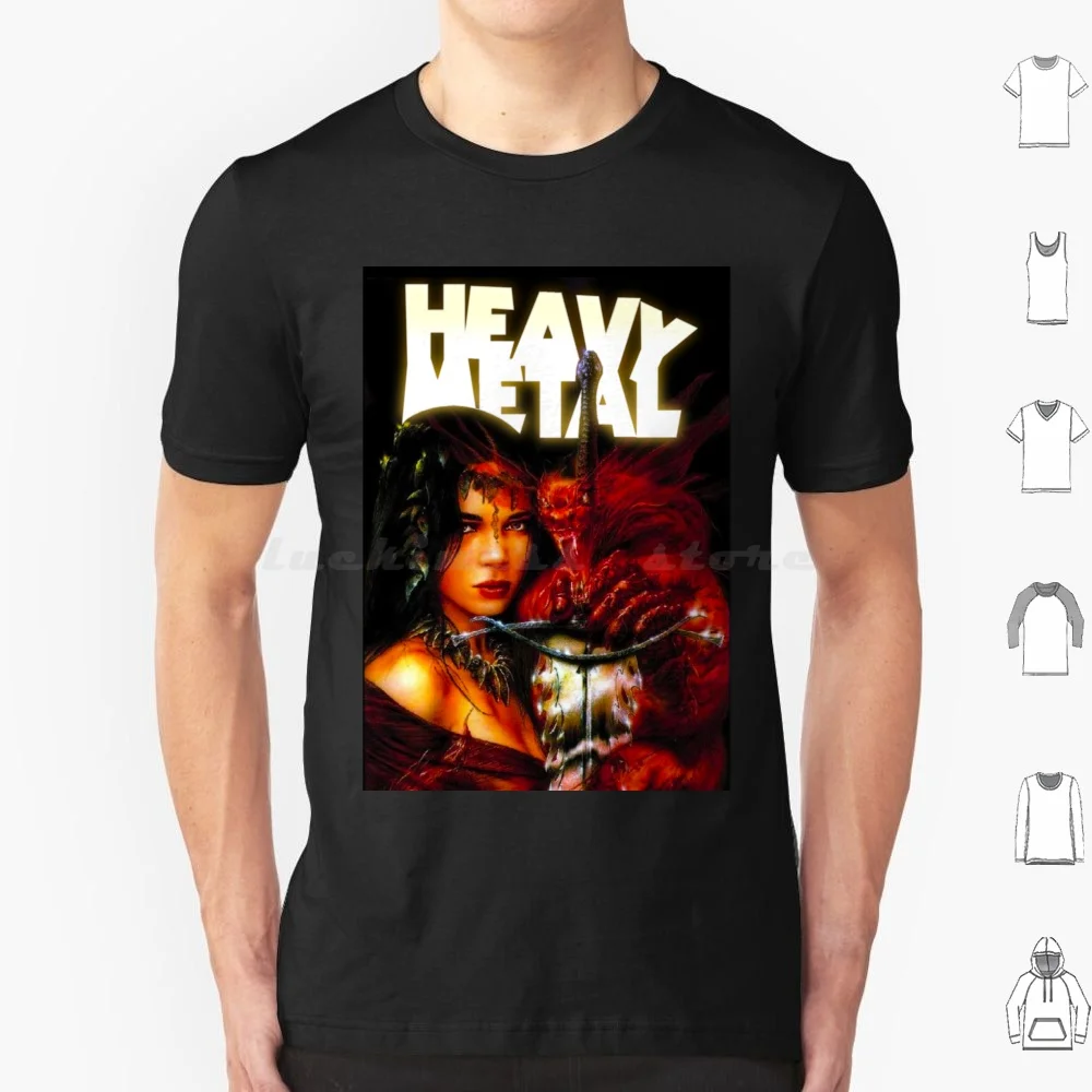 Heavy Metal Vixen T Shirt Big Size 100% Cotton Heavy Metal Magazine Science Fiction Sci Fi Fantasy Retro Vintage Sci Fi Sword