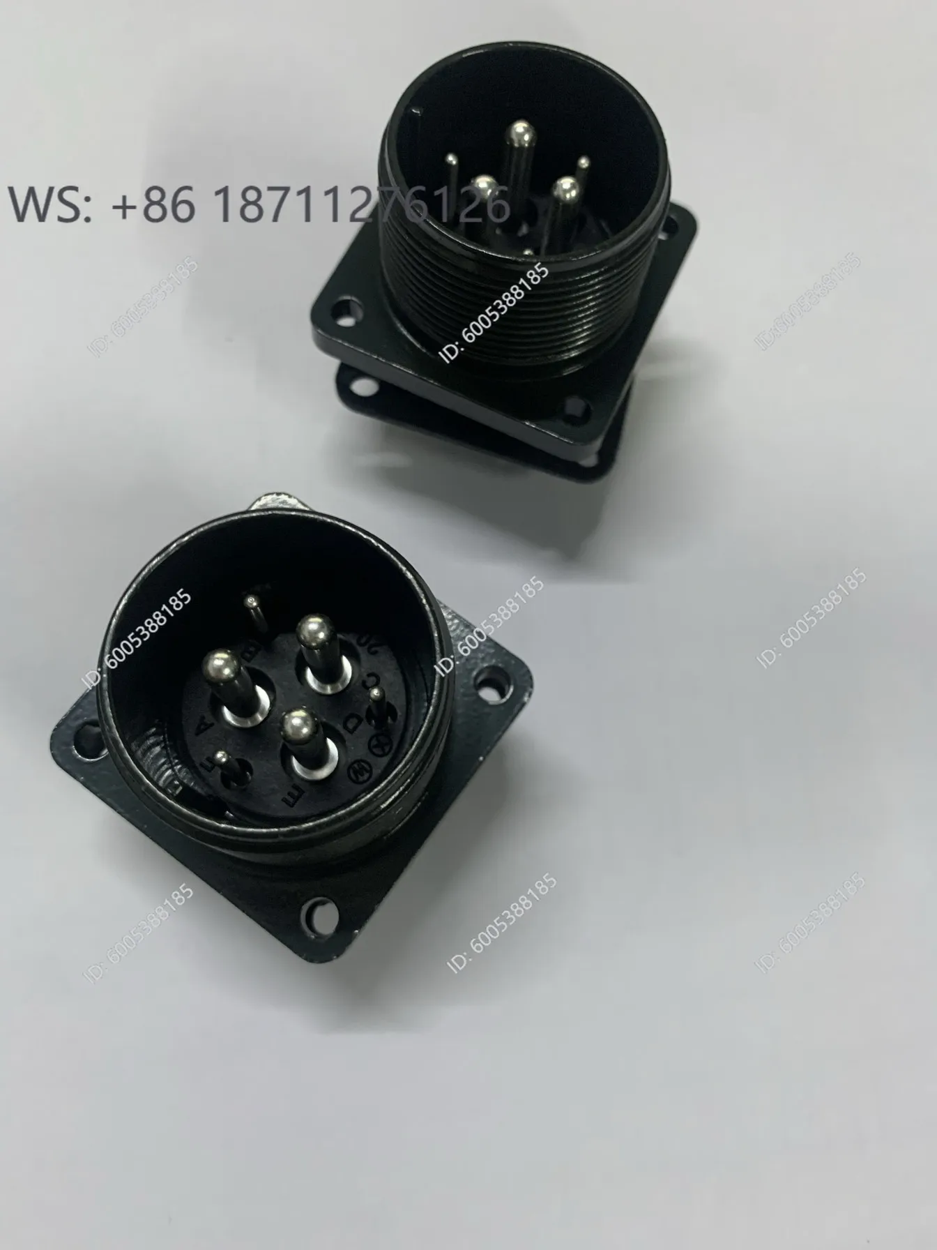 MS3102A20-22P 6-core aviation socket, Inovance servo motor power socket, 17-core encoder socket