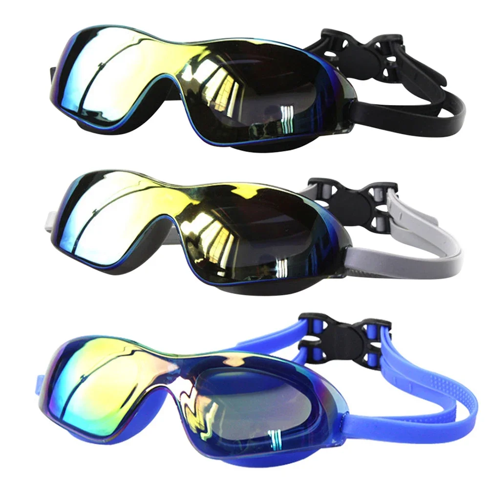 

Professional Swim Glasses Adjustable Electroplate Diving Glasses No Leaking Swim Sports Eyewear for Women Men Youth Kids