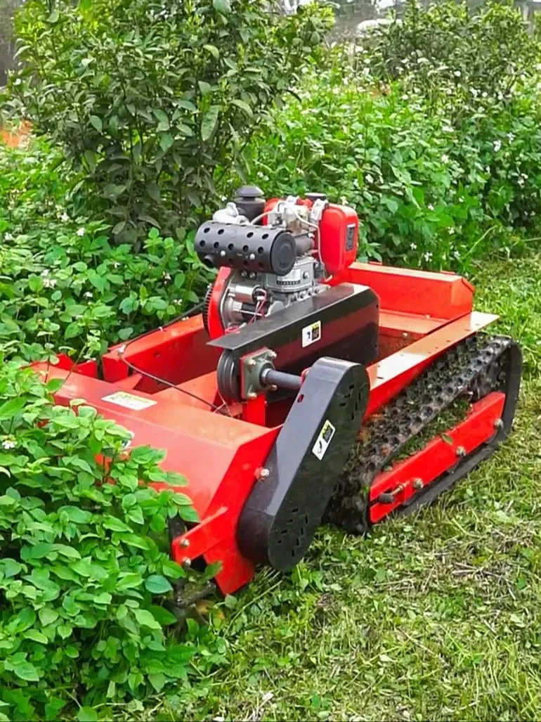 Professional Self-Propelled Lawn Mower, Remote Control, , Powerful, High Hard Grass, 16HP, 11KW, CE, 80cm Width