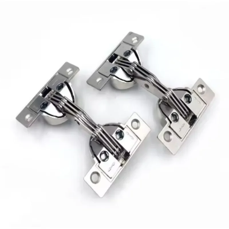 Zinc alloy Door 125 degrees oblique side door angle 45 stitching hidden hinge furniture hinges x2