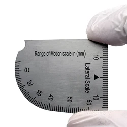 Stainless Steel Dental Gauge Caliper Mouth Gag Opening Capacity Dental Precision Bite Measuring Ruler