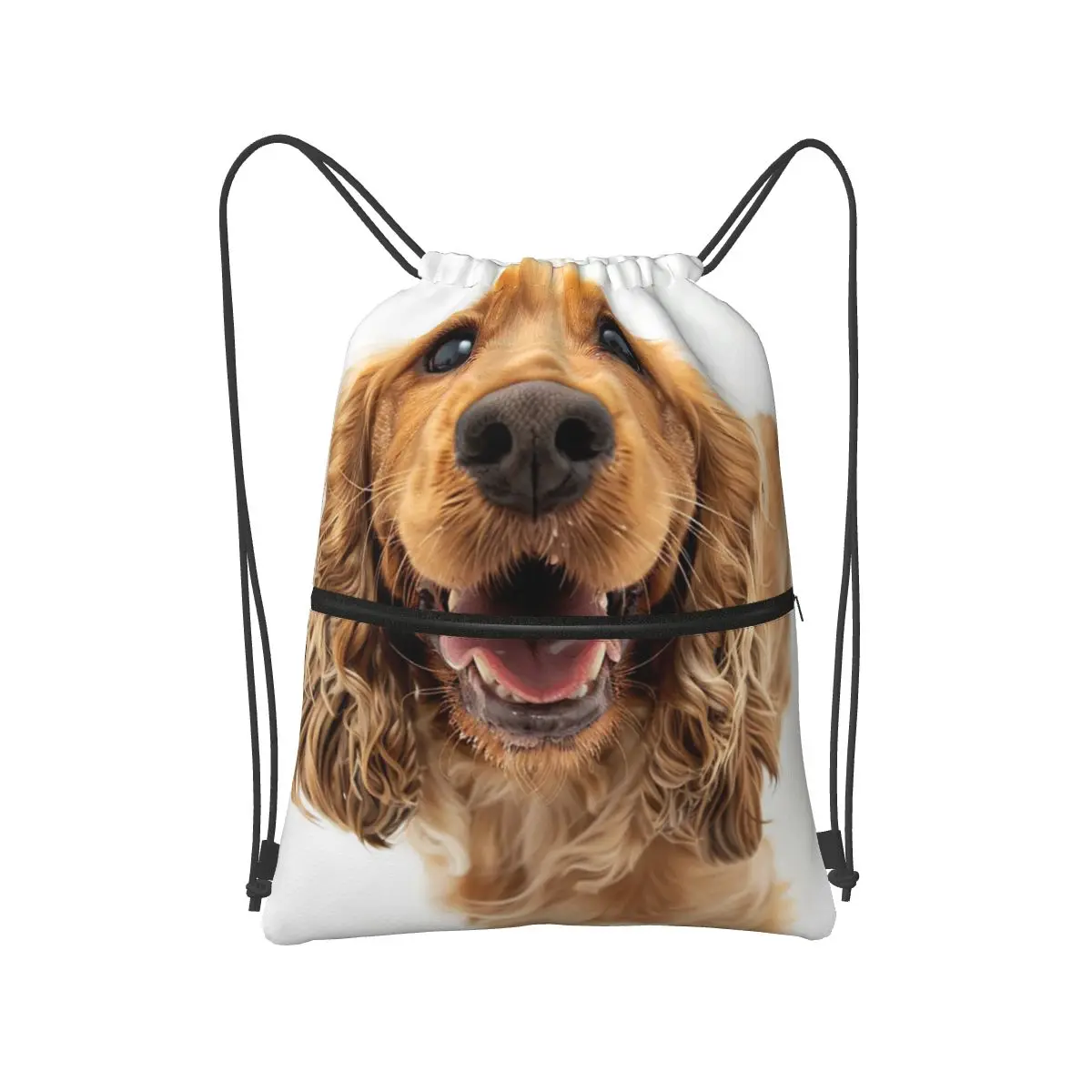 

Tail Wagging Wisdom_ Nurturing Your Cocker Spaniel Spirit Backpacks Drawstring Bags Shoes Bag Book Bags for Man Woman Students