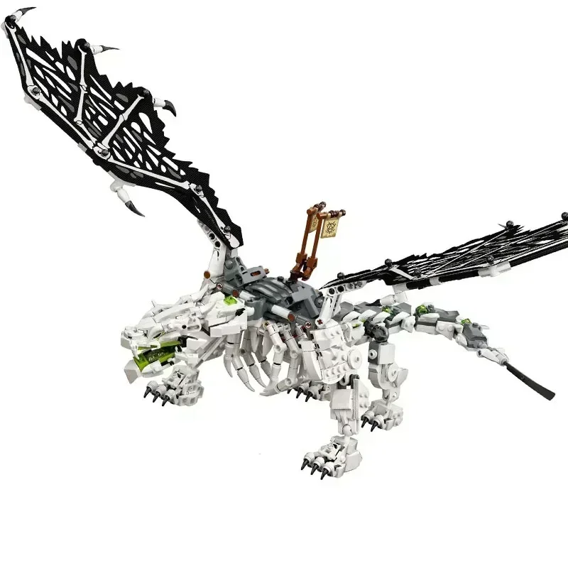 718pcs Skull Sorcerer's Dragon Model Building Blocks Compatible 71721 Bricks Kids Toys For Children