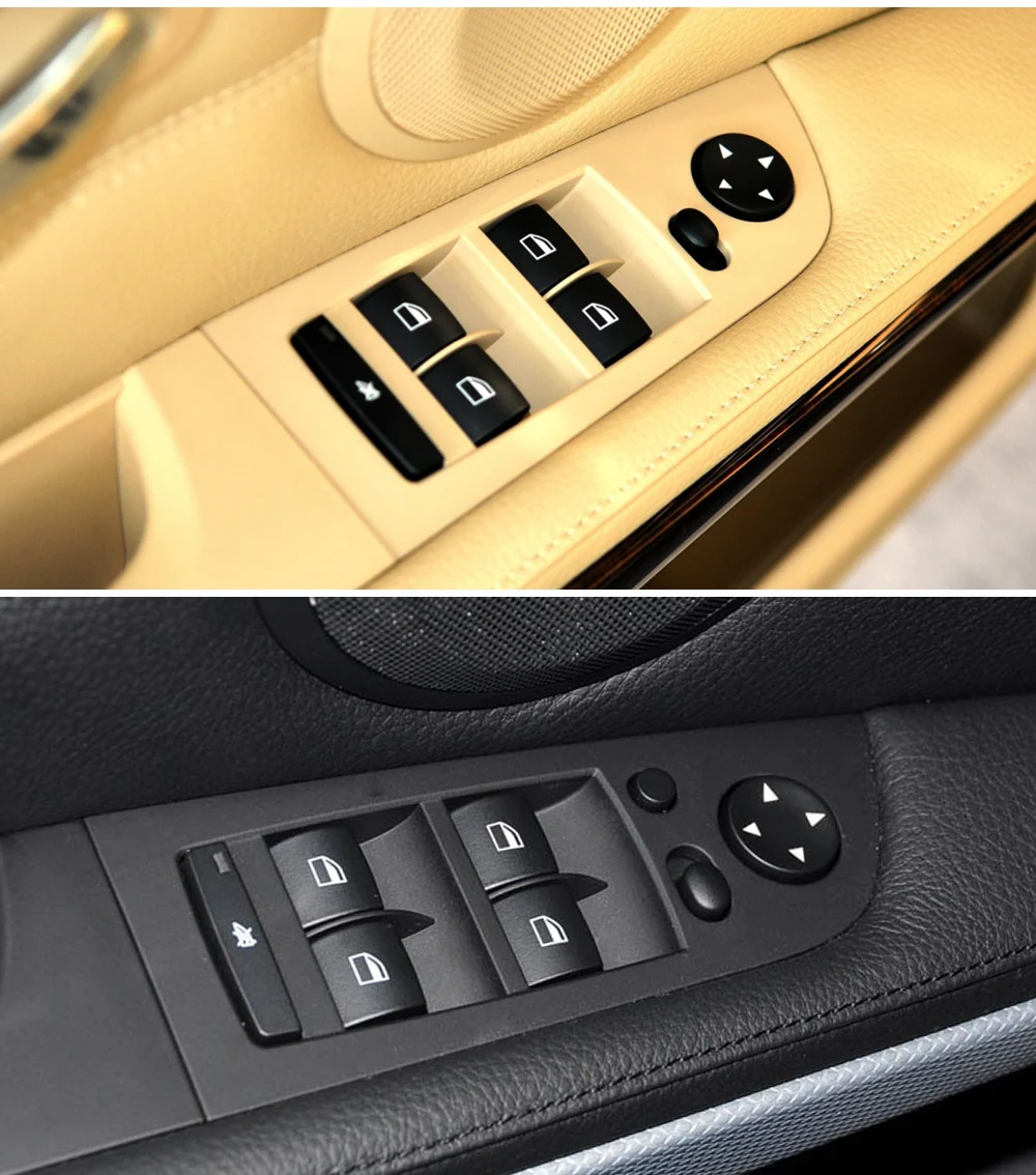 Elektrischer Fensterheberschalter für die vordere Fahrer- und Beifahrerseite für BMW 3er E90 2005-2012 Auto-Innenausstattung. – Detail 4