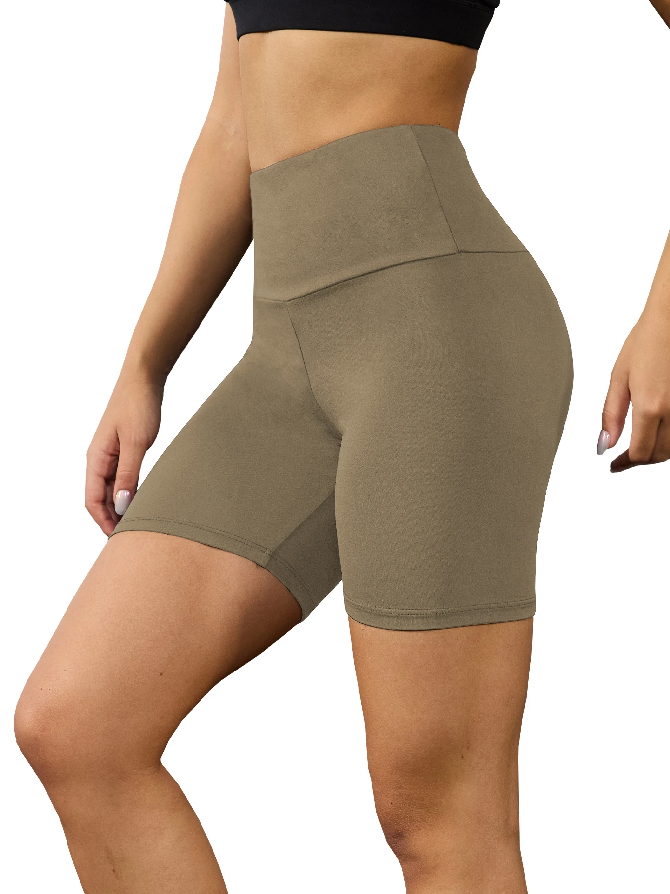 High Waist Yoga Shorts for Women Biker Style Super Soft No See Through Workout Running Home Wear