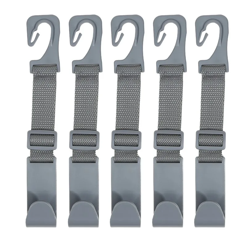 4 قطعة هوك السيارة لسيارة المقعد الخلفي الخلفي السنانير مسند الرأس شماعات كليب العالمي حامل قابل للتعديل تخزين اكسسوارات السيارات الداخلية