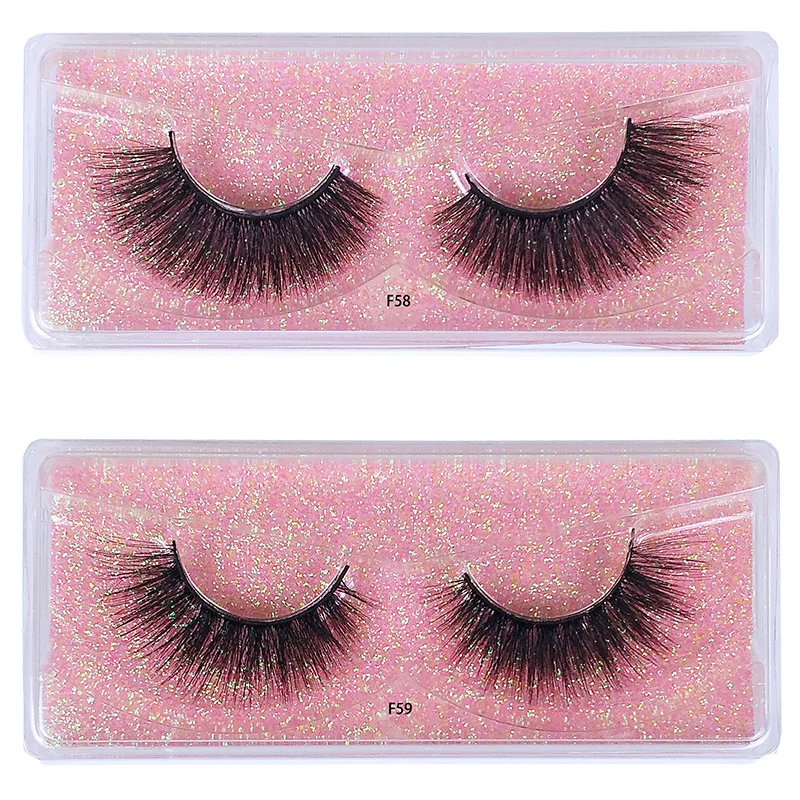 Lashes luzem hurtownie 30/50/100 Pairs 3d rzęsy z norek naturalne fałszywe rzęsy opakowanie makijaż miękkie grube puszyste rzęsy z norek luzem