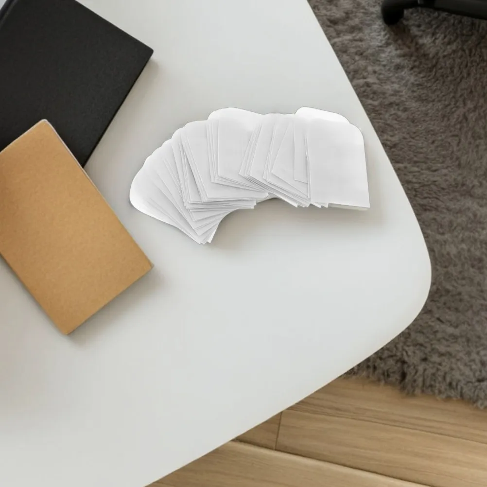 

60Pcs Envelopes Clear Translucent Paper Bags Mini Jewelry Storage Pouches Coin Collecting Stamp Ticket Holders 5x5cm