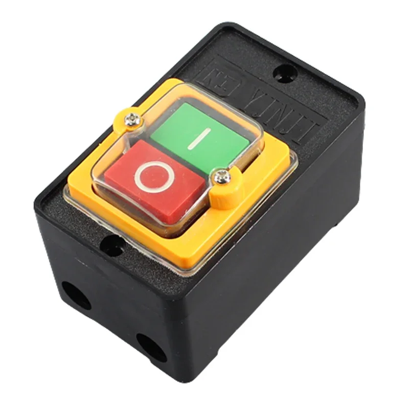 CNC red and green waterproof switch diesel stove fan power button 400 cutting machine grinder 380V