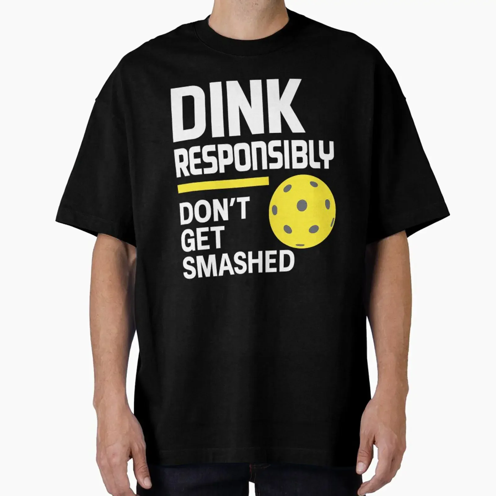 Dink Responsibly Pickleball Oversized T Shirt vintage Washed streetwear fashion Stylish Slightly designer clothes Breathable