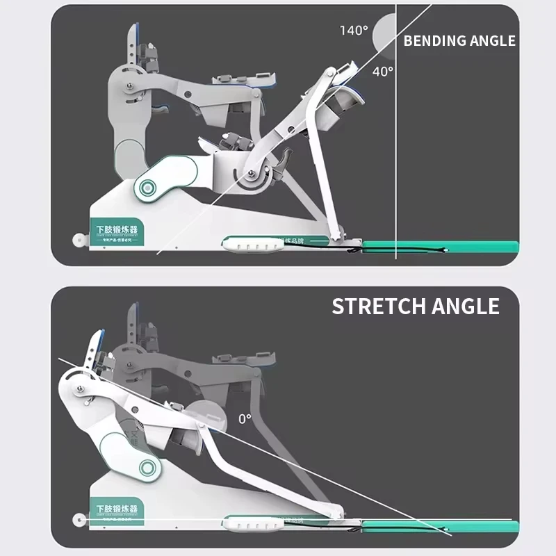 Knie-Rehabilitationstrainer, CPM-Maschine, Biegen und Glätten nach dem Knie und Frühbruch der unteren Gliedmaßen, Heimtraining, elektrisch