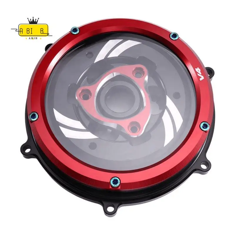 ABIB -Engine Clutch Cover Racing Spring Retainer Pressure Plate Protector Guard For Ducati Panigale V4S Speciale 1100 998 V4