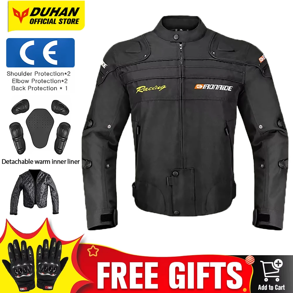 

Motorcycle Jacket Pants Four Seasons Motocross Jacket With Removeable Lining Protective Gear Body Armor Motorbike Riding Jacket