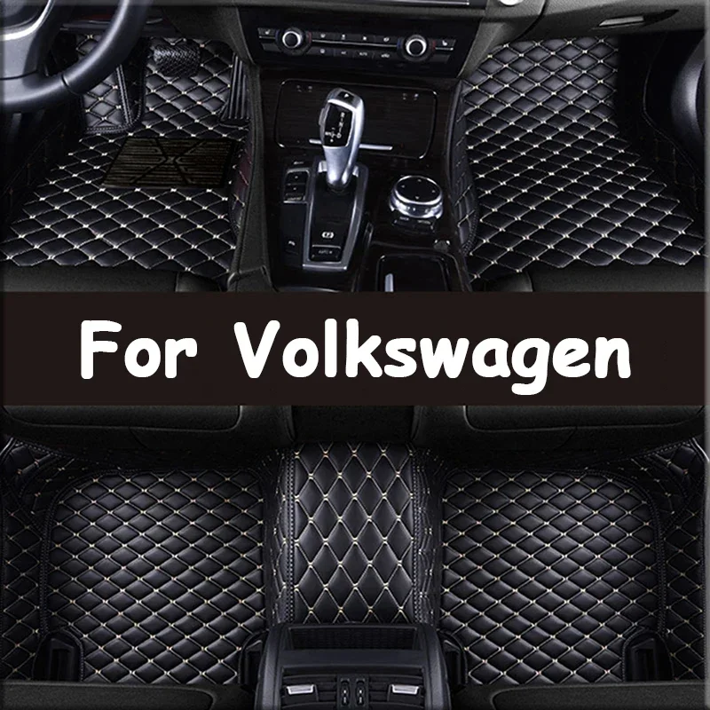 

Автомобильные коврики на заказ для Volkswagen Vw Tiguan 2017-2023 Touareg 2019-2023 2011-2018 аксессуары для интерьера искусственная кожа 052
