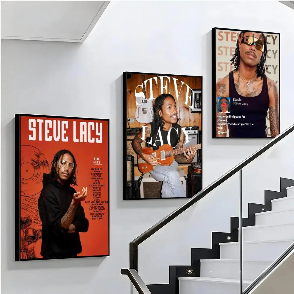 music Steve Lacy Poster HD Poster Sophisticated Modern Aesthetic Wall Art For Living Room Bedroom Office Cafe Decor Ideal Gift