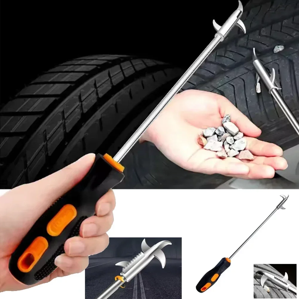 AliExpress NONE 1PCS Tire Cleaning Hook Car Tire Clear Stone Hook To Remove Gravel Cleaning Tool Tire Stone Cleaner Hook Cleaning Tool Universal