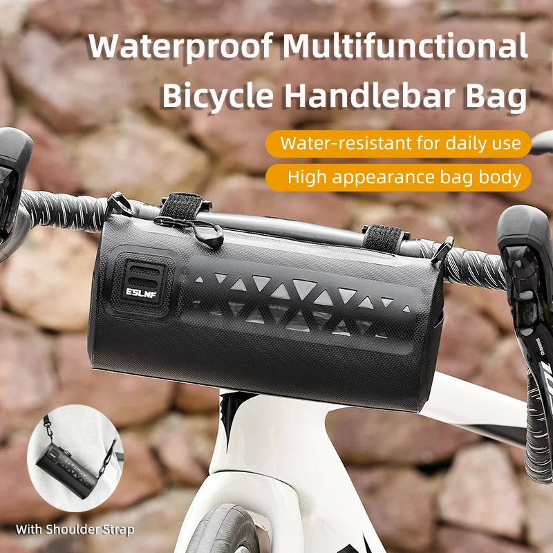 

Portable Cycling Handlebar Bag Waterproof Road Bicycle Front Bag Big Capacity Multifunctional Bike Shoulder Bag Bike Accessories
