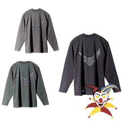 長袖Tシャツヴィンテージkanye westyzy doveピジョン,1:1,ルーズフィット,高品質