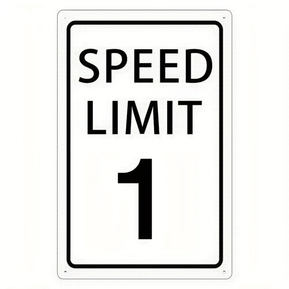 Panneau métallique Speed Limit 1, 8x12 pouces, Art mural Vintage pour la maison, le Garage, le Bar, le café et plus, décor rétro