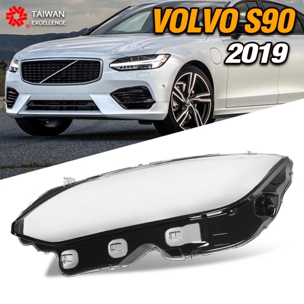 

For Volvo S90 S90L 2019 Plastic Cover Transparent Shell Headlight Glass Car Headlamp Lens Replace The Original Lampshades