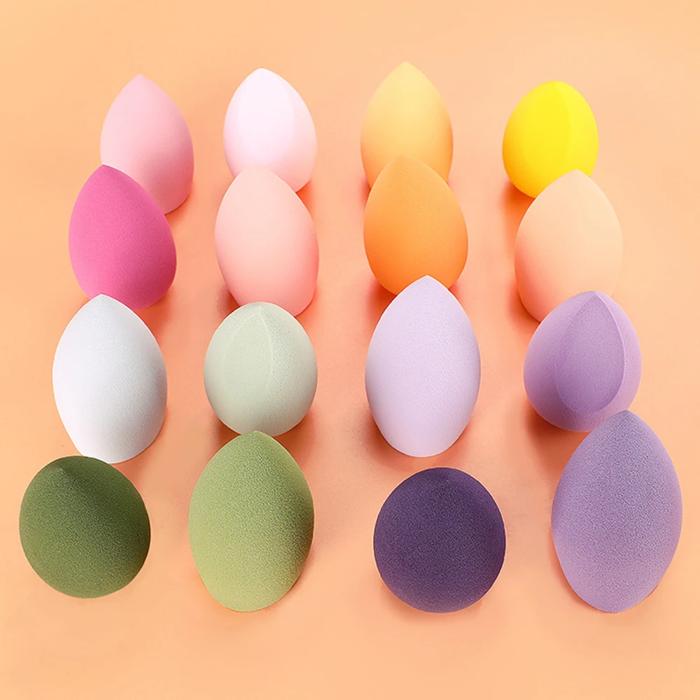 4Pcs/Box Makeup Sponge Eggs Foundation Powder Puff Water Drop Shape Cosmetic Puff Make Up Blending Sponge Wet&Dry Dual Use