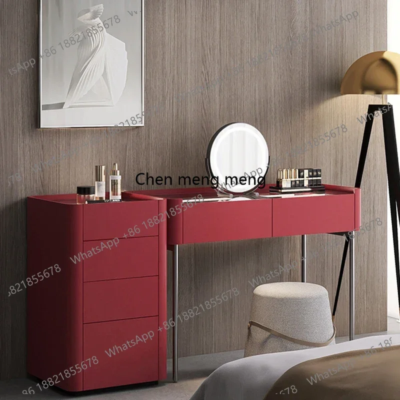 

Light Luxury Dressing Table Organizer Mirror Salon Bedroom Dressing Table Drawer European Tocador De Maquillaje Furniture