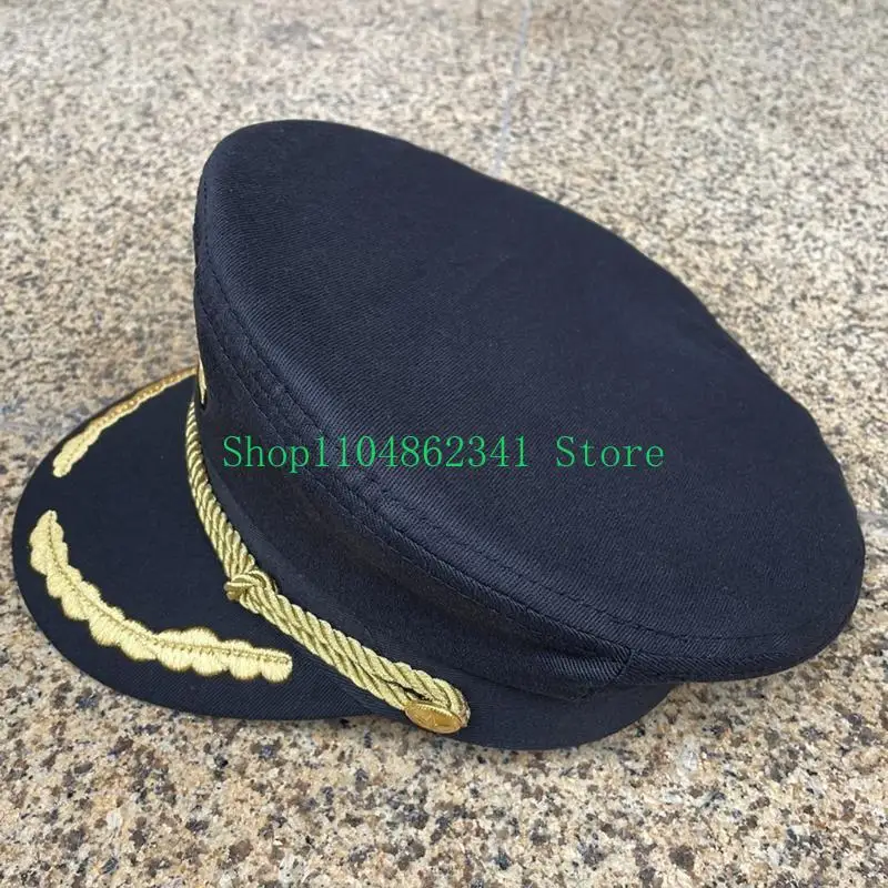 

652F Black Adjustable Cap 58cm Adults Female Male Costume