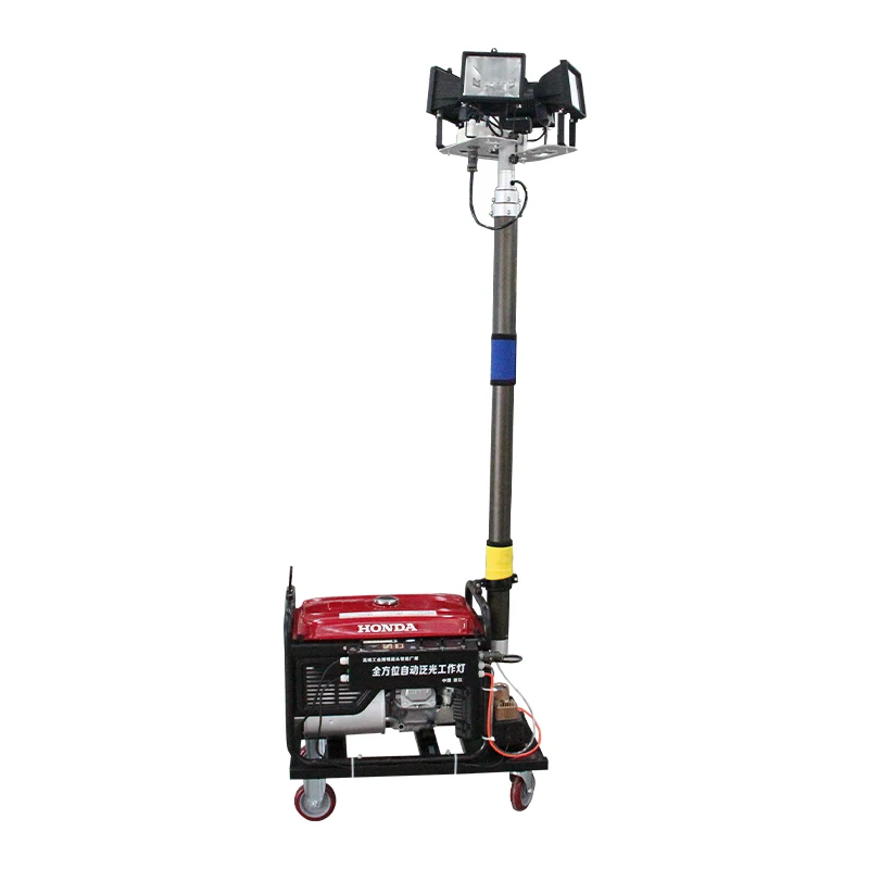 Mobile automatic lifting work light emergency repair gasoline diesel power generation lighting