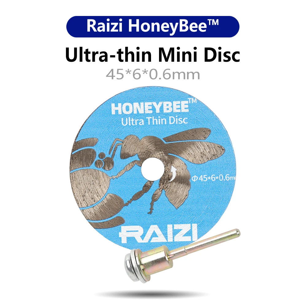 

Raizi 45mm Ultra-thin Mini Diamond Cutting Disc for Tile Ceramic Porcelain Precise Cutting with Shank Diamond Tile Saw Blade