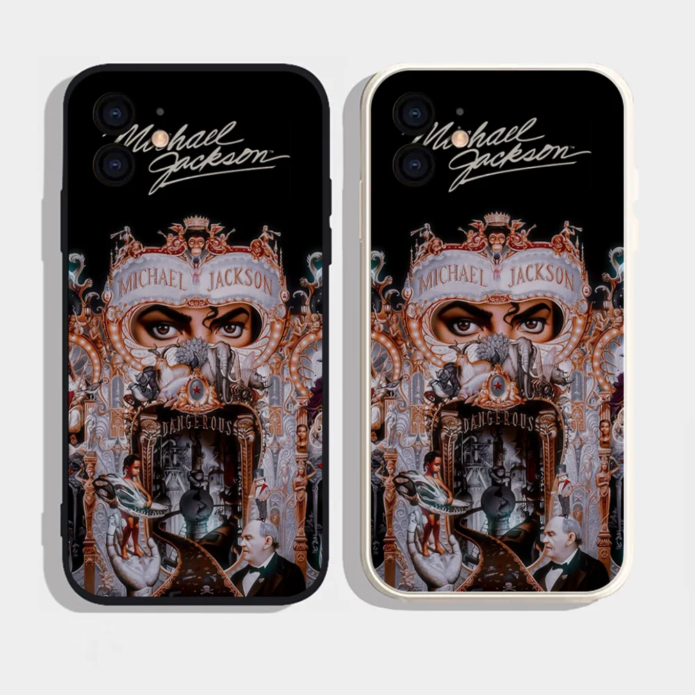 EpcDancer M-Michael Jackson Phone Case Silicone Soft For IPhone 16 15 14 13 12 11 Plus Pro Max Plus