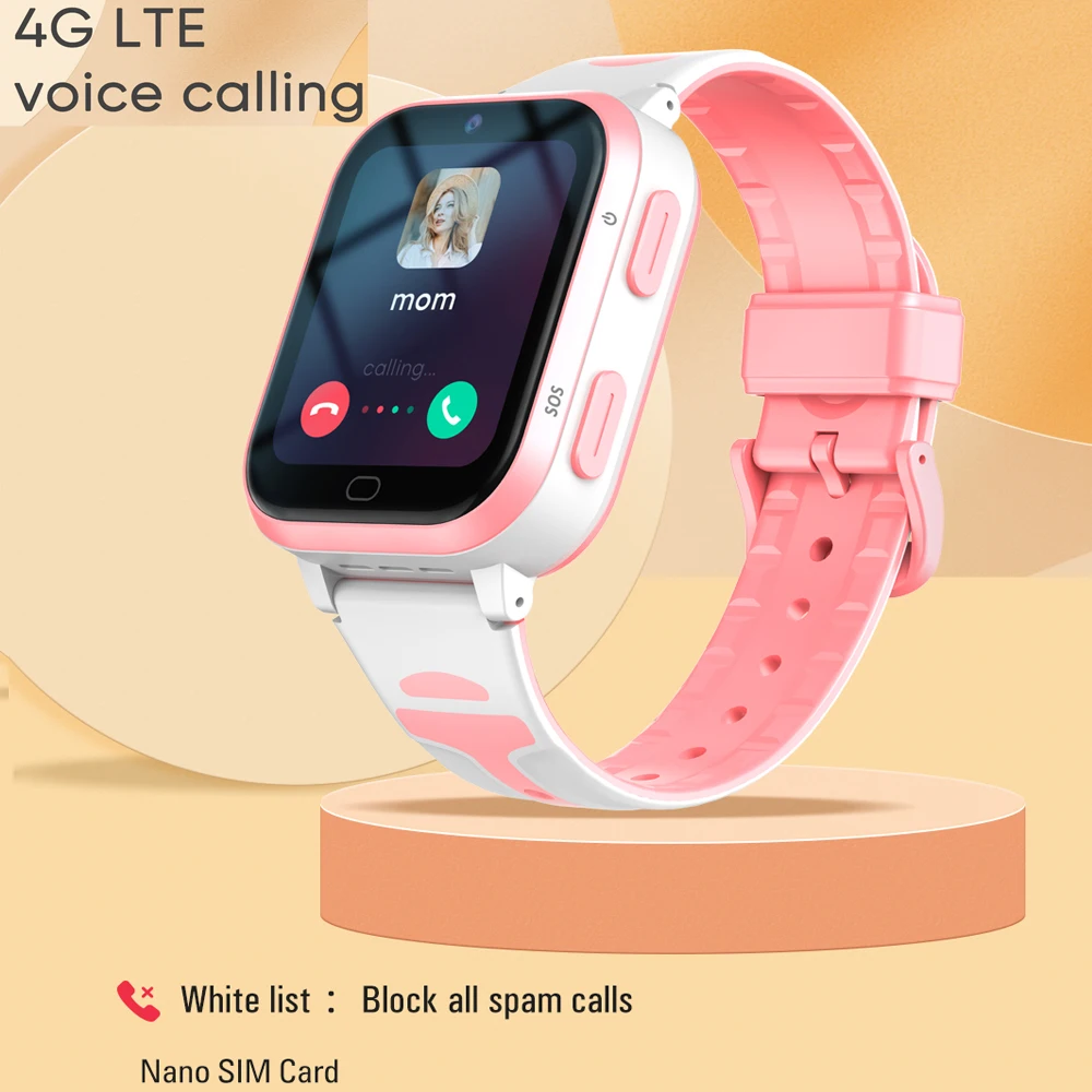 4G bambini Smartwatch videochiamata telefono Android Watch Call Back Monitor con ROM 8GB supporto Download APP bambini GPS Smart Watch