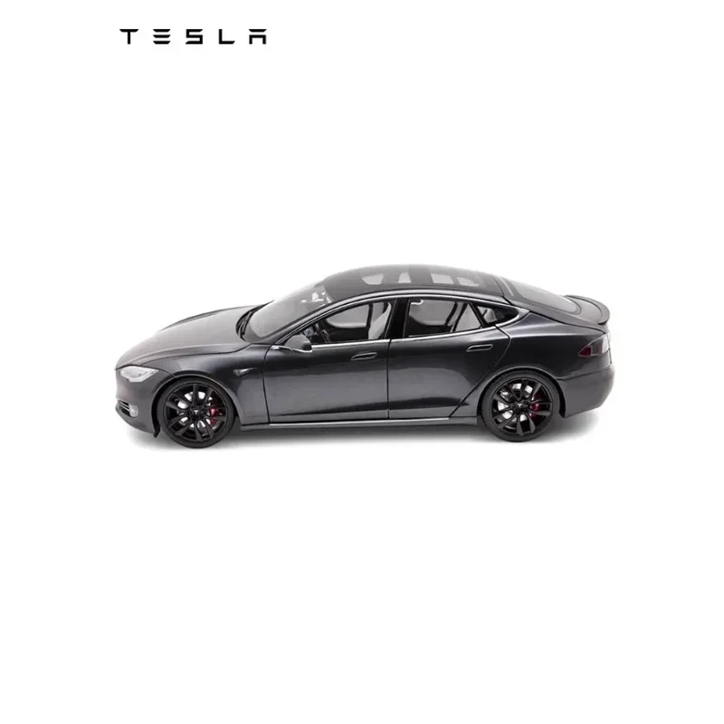 1:18 original tesla modell s legierung simulation auto modell, kinder sammlung von dekorativen spielzeug, feiertags geschenke für kinder.