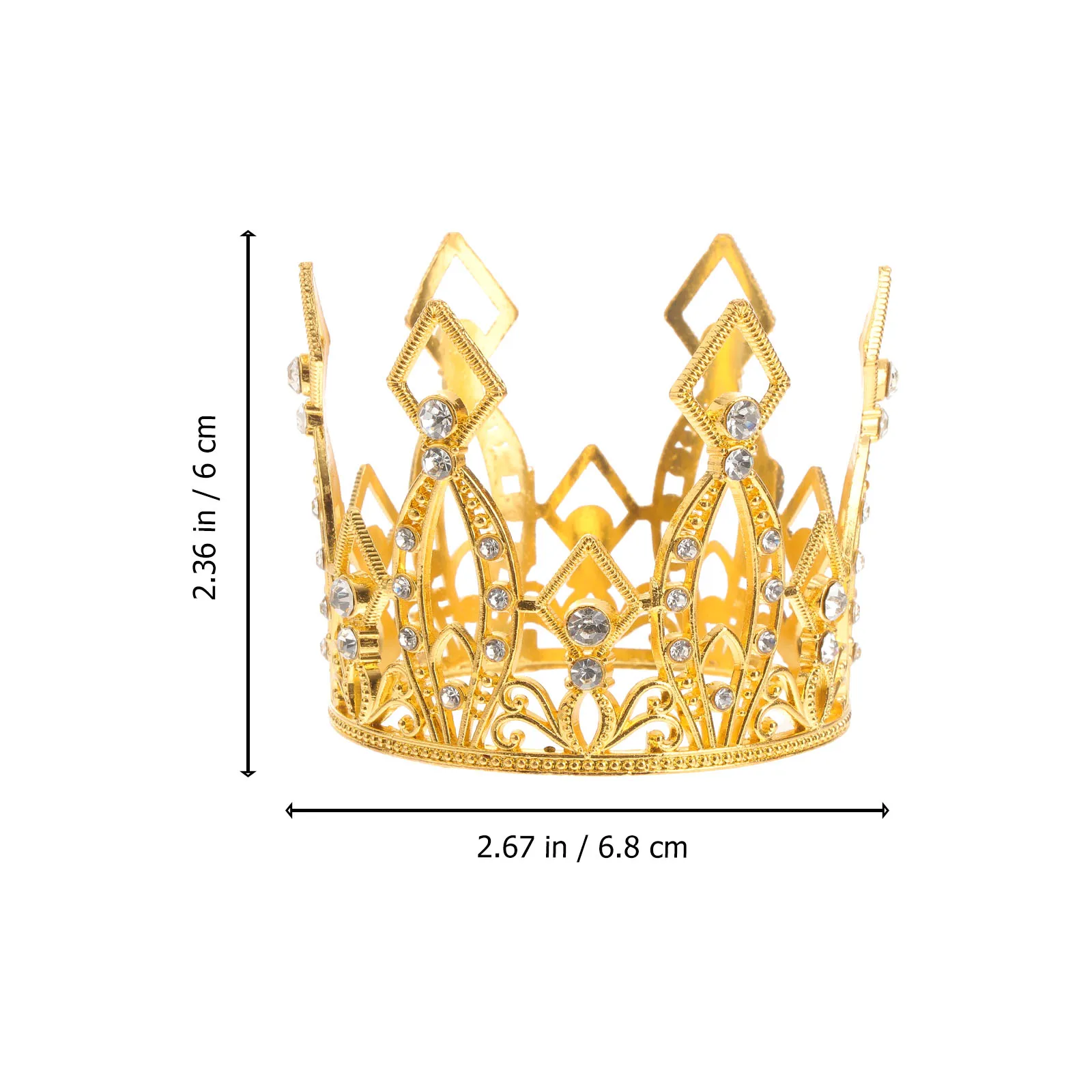 

Premium Cake Decoration Crown for Party Wedding Bridal Baby Shower Gorgeous Tiara Girls Centerpiece Elegant Accessories