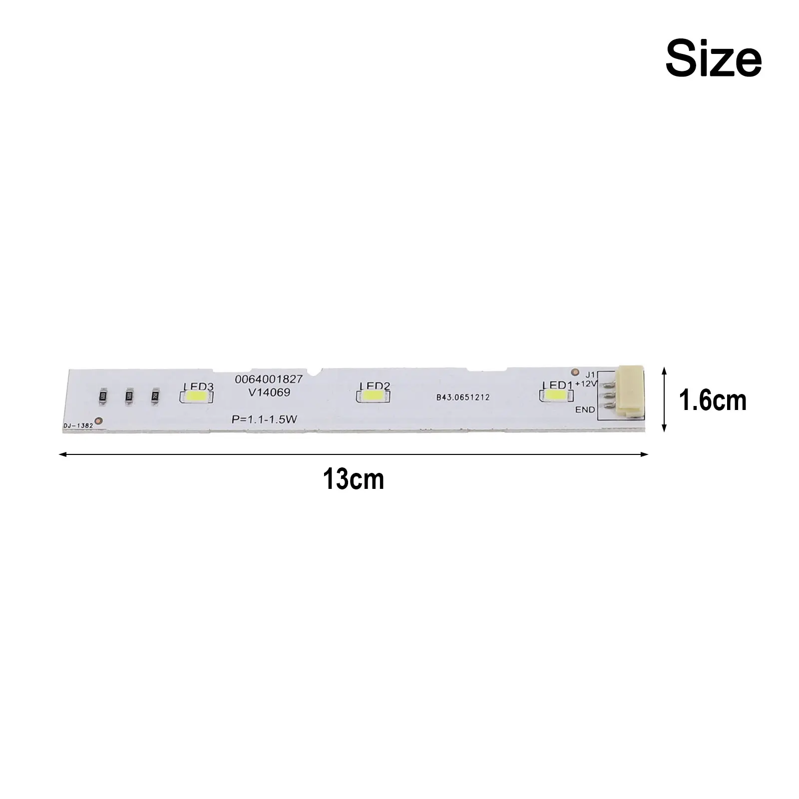 Bilah Lampu LED Dirancang untuk Digunakan untuk Kulkas Haier Kompatibel dengan Model BCD575WDBI Nomor Komponen 0064001827