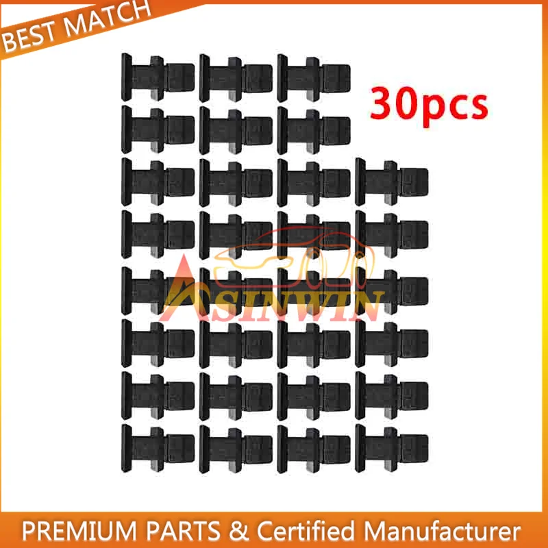 30pcs Car Door Plastic Panel Clip Push Retainer Body Panel Rivets 1249900792 For Mercedes-Benz W124 R129 W140 W202