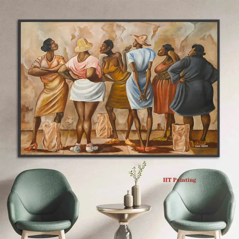 Ernie Barnes Classic Artwork Painting 