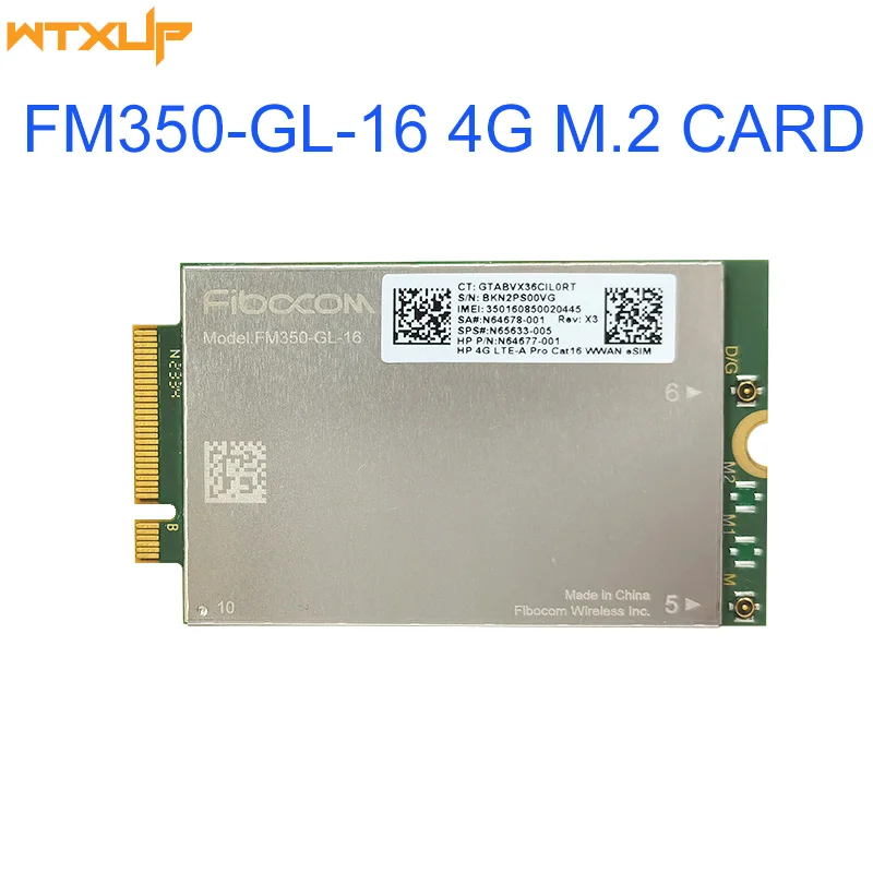 FM350-GL-16 4G Module Cat16 FDD-LTE TDD-LTE SPS# N65633-005 LTE-A Pro WWAN 4G Card