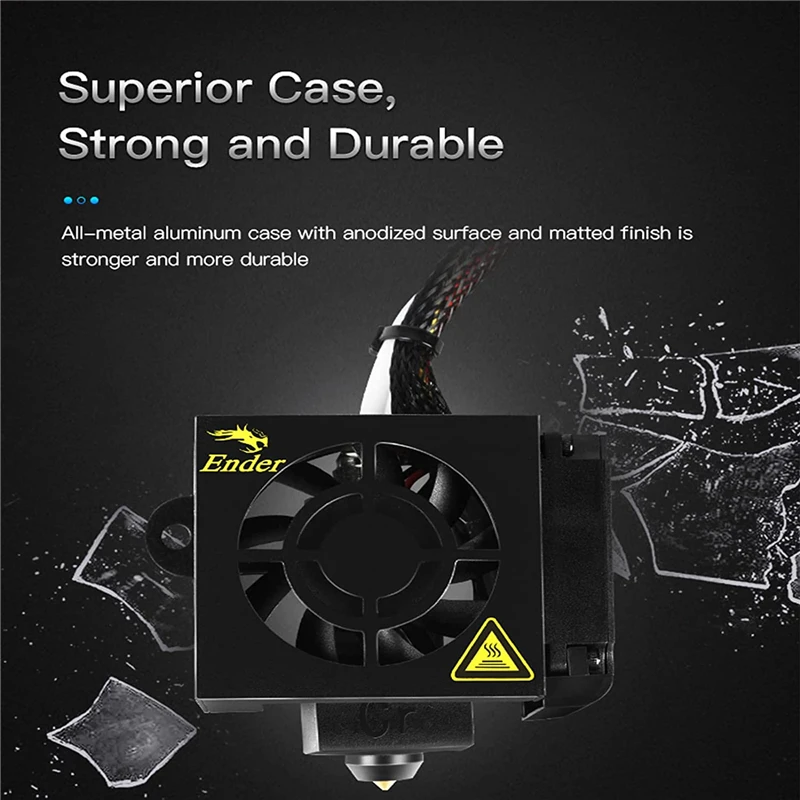 정통 Creality Ender 3 조립 된 압출기 핫 엔드 키트 24V 40W 5 PCS 0.4mm MK8 노즐 3D 프린터 부품