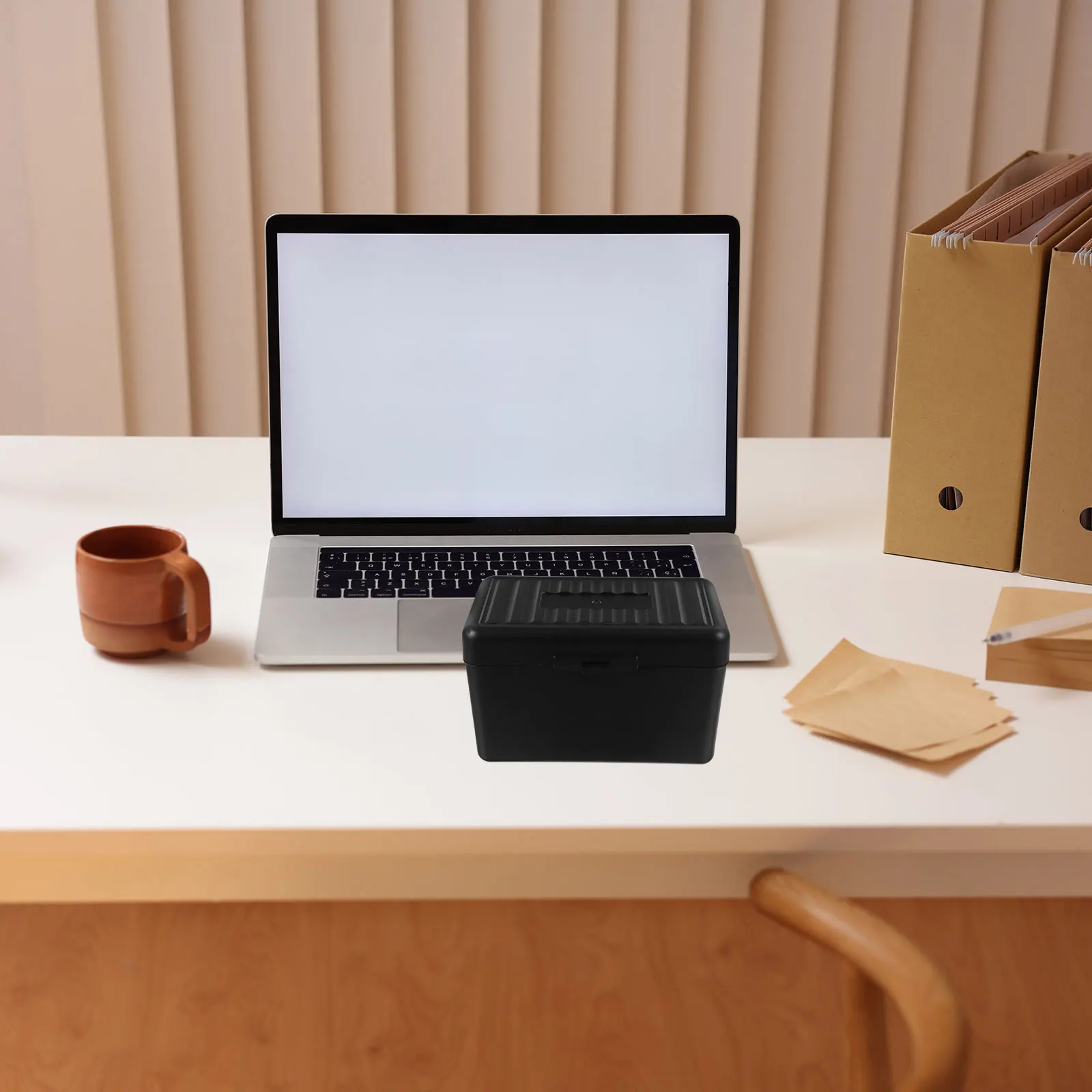 

Plastic Card Box Business Card Holder Secure Seal Desktop Organizer Office Cards Storage Box Office Cards Holder