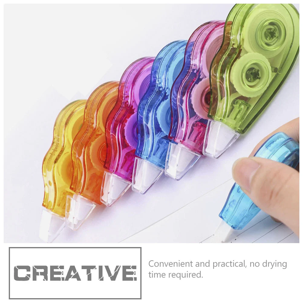 12 Pcs Correction Tape for Students Portable White-out Magnetic Scroll Wheel School Supplies Cute Aesthetic Duct