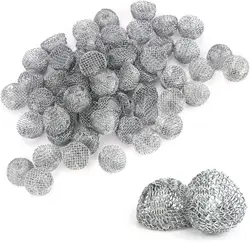 100 pcs steel screen ball pipe filter pipe accessories special tools Smoking Pipe Clean Accessory Cleaner Tools