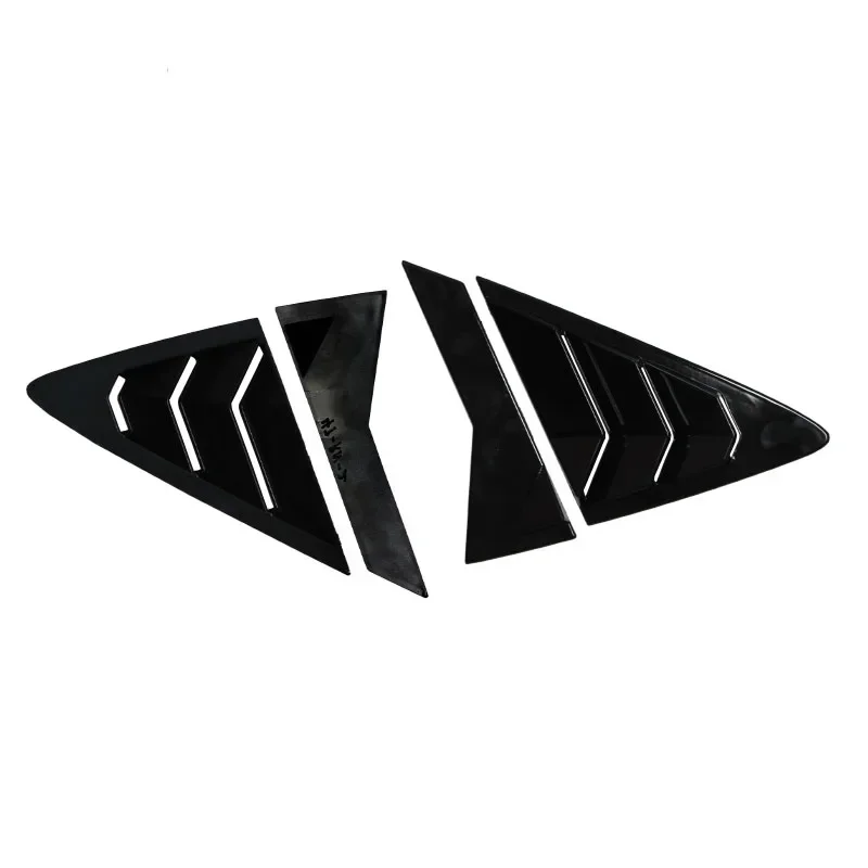 For Hyundai Verna 2010--2016 Car Rear Window Louver Shutter Cover Side Vent Trim Sticker Scoop Exterior Accessories