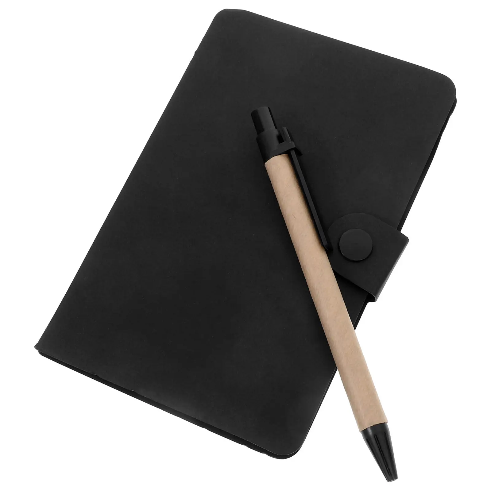 Professional Black Spiral Notebook Small Size Tabs Pen Holder Included Office School Supplies Notebook with Tabs