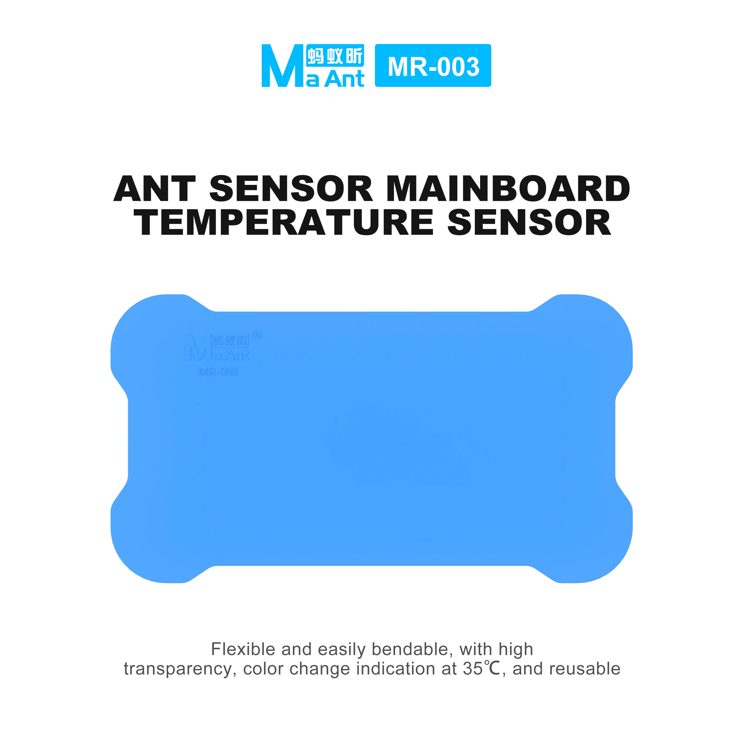 MaAnt MR003 Motherboard Thermal Sensor Sheet Silicone Mat For Phone Mainboard Overheating Fault Location Repair Testing Tools