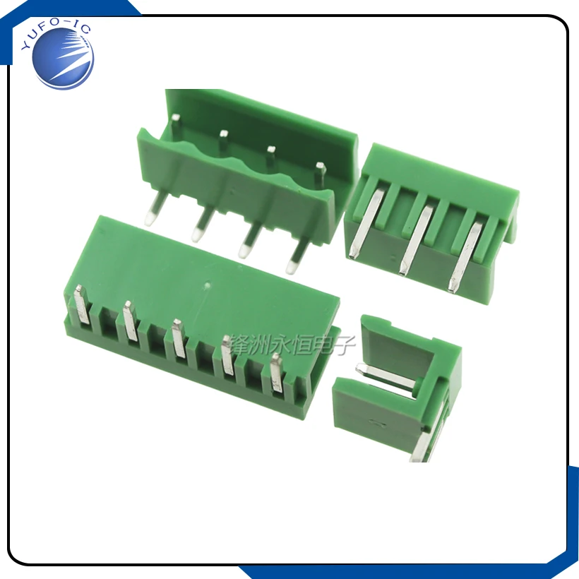 10 sets ht5.08 2/3/4/5/6/7/8/9/10pin Terminal plug type 300V 10A 5.08mm pitch connector pcb screw terminal block right angle 90