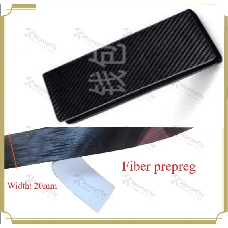 12K Prepreg Carbon Fiber Tape 20mm Width  Strip for Fishing Rod Repair Replacement