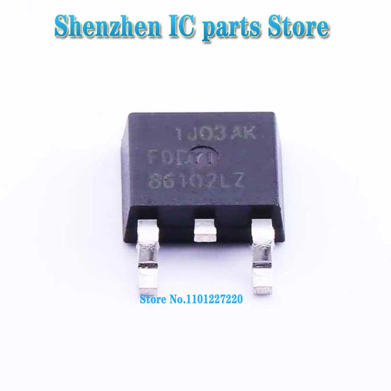 10pcs/lot  FDD86102 86102 TO-252 In Stock