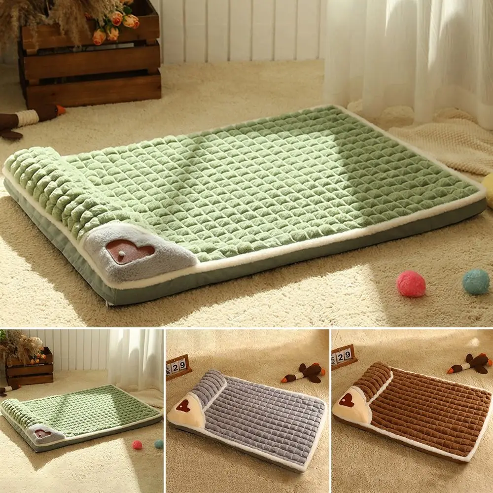 

Autumn Winter Warm Dog Mat Winter Warm Comfortable Thickened Fluff Pet Bed Sleeping Mat Pet Supplies