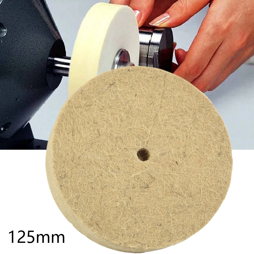 

5In Wool Felt Polishing Wheel Grinding Wheel Wool Buffing Pad For Stainless Steel Copper Aluminum Grinder Rotary Tool Parts